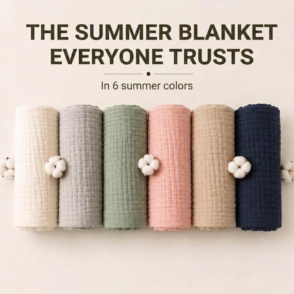 The Muslin Blanket - 100% Muslin Cotton